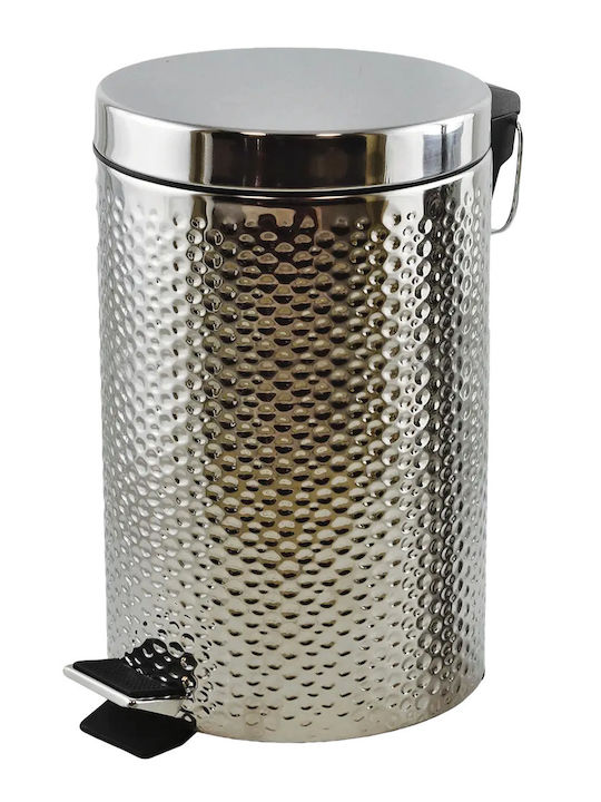 Klikareto Inox Καλαθάκι Μπάνιου 12lt Ασημί