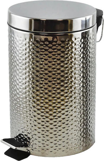 Klikareto Inox Badezimmer Mülleimer 12lt Silber