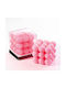Aromatic Candle Bubble Pink 6x6x6 Pvc Box 6.5x6.5x7 Per Set of 12 Pieces