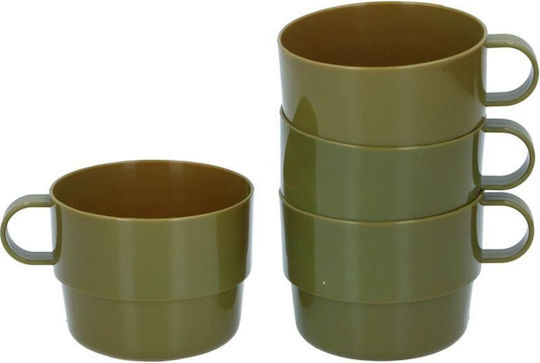 Tourist Mug 4 Pcs Camp Active Military
