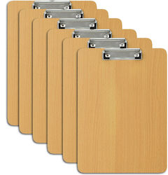 Set 6 Wooden Clipboards Relaxdays Brown Light 31.5x0.5x22.5 Cm Set 6 Wooden Clipboards Relaxdays Brown Light 31.5x0.5x22.5 Cm