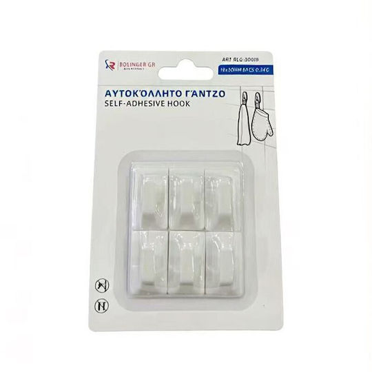 Selbstklebende Haken 18*30mm 6 Stück 0,5kg Rlg-30018 Rl15741
