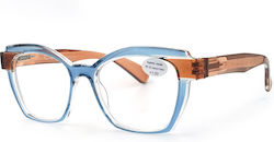 Optosquad Women Reading Glasses +2.00 In Light Blue Color 2526-4