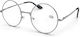 Optosquad Reading Glasses +2.00 In Silver Colour 6060-2