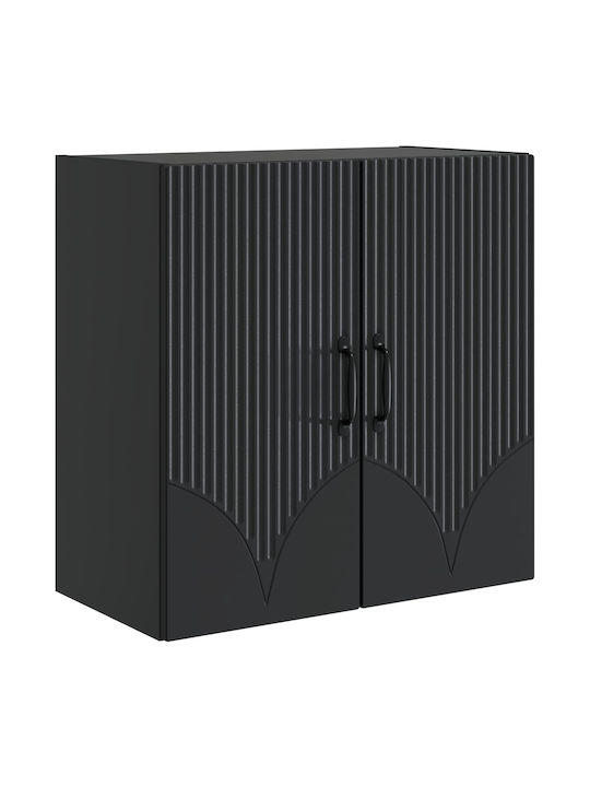 Dulap Suspendat Negru 59x31x60 cm