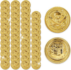 Set 48 Monede Aurii Pentru Petrecere Relaxdays 3.5x0.2cm Aurii Set 48 Monede Aurii Pentru Petrecere Relaxdays 3.5x0.2cm Aurii
