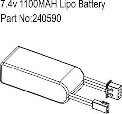 Absima Μπαταρία Li-Po 7.4V 1100mAh XT30 για Τηλεκατευθυνόμενο Absima Μπαταρία Li-Po 7.4V 1100mAh XT30 για Τηλεκατευθυνόμενο