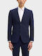 Men’s Suit Jacket With Slim Fit Blue