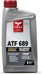 Triax Atf 689 Пълносинтетично Автомобилно Трансмисионно Масло За Автоматична Скоростна Кутия В 6 8 Или 9 Степени 946 Мл Triax Atf 689 Пълносинтетично Автомобилно Трансмисионно Масло За Автоматична Скоростна Кутия В 6 8 Или 9 Степени 946 Мл