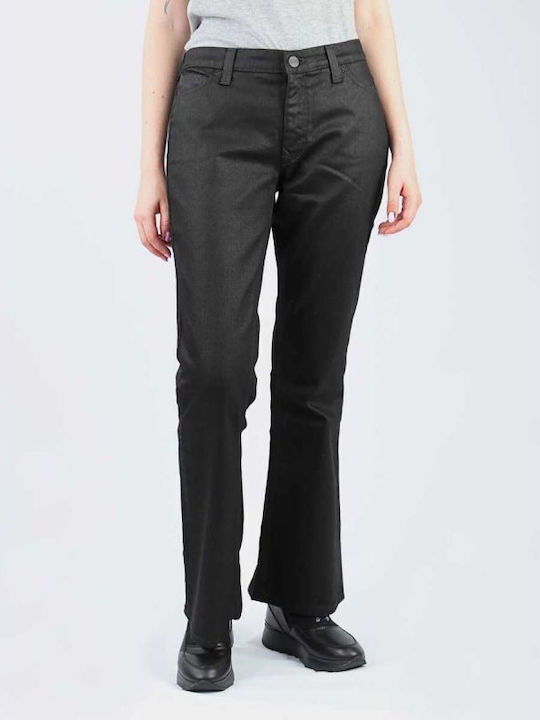 Women's Flared Jean Pants Black