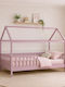 Dream Pat pentru copii Montessori Single cu saltea Roz 90x190cm EK701,2S