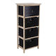 MRShome Bathroom Cabinet 37.5x27.5x86cm Black