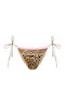 Bikini Slip με Κορδονάκια Animal