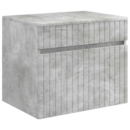 vidaXL Bathroom Cabinet 59x44.5x50cm Gray
