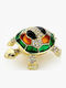 Cloisonne Jewelry Box Turtle Multicolored 6x5x3cm