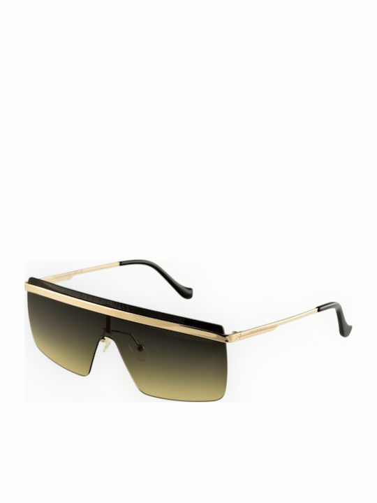 Tailor Made Unisex Sonnenbrillen mit Gold Metallisch Rahmen und Verlaufsfarbe Gläser TM15297-C4