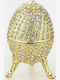Cloisonne Hochzeitsgeschenke Schmuckkästchen Gold Ei Typ Faberge F4x7cm