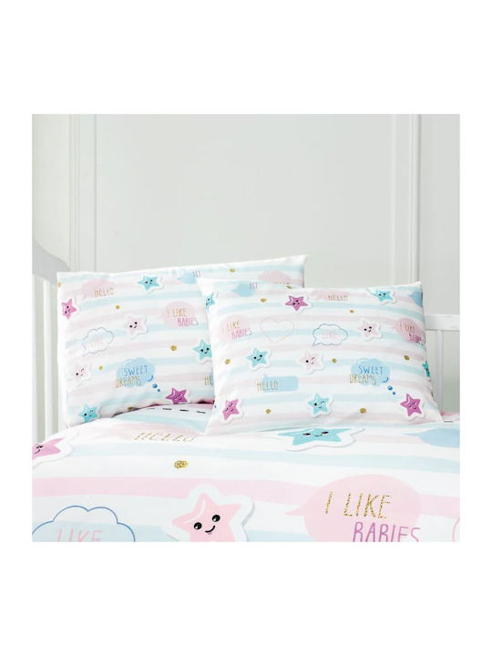 Beauty Home Art 5619 Set Kids Pillowcases Made of 100% Cotton 35x45cm Pink 5619MX