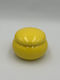 Porcelain Macaron Jewelry Box Yellow Glossy Large 6.2x4.5