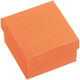 Wedding Favors Paper Box Orange 6.5x6.5x4 Per Set 12 Pieces