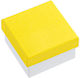 Wedding Favors Paper Box Yellow 6.5x6.5x4 Per Set 12 Pieces