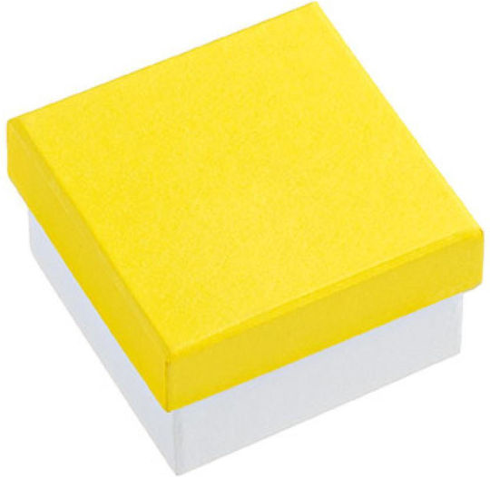Wedding Favors Paper Box Yellow 6.5x6.5x4 Per Set 12 Pieces