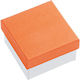 Wedding Favors Paper Box Orange 6.5x6.5x4 Per Set 12 Pieces