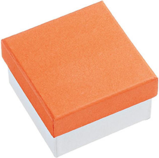 Wedding Favors Paper Box Orange 6.5x6.5x4 Per Set 12 Pieces