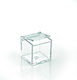 Wedding Favor PVC Jewelry Box Square 4.5x4.5x4.5cm Per Set 12 Pieces