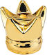 Wedding Favor Porcelain Gold Piggy Bank Crown Φ9x8cm Per Set 12 Pieces