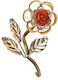 Metallic Wedding Favor Daisy 3.5x5.5cm Per Set 12 Pieces