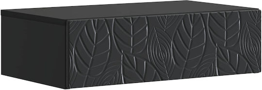 vidaXL Konsolentisch Holz Schwarz 59x34,5x17 cm