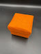 Wedding Favor Box Orange 7x7x5.5cm Per Set 6 Pieces