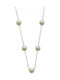Atofio Kosmima Necklace in 14K White Gold with Pearls