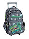 Gim School Trolley Bag Elementary Multicolour with Water Bottle Holder