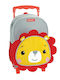 Fisher Price Σχολική Τσάντα Τρόλεϊ Νηπιαγωγείου με Θήκη για Παγούρι