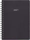 Next Daily Agenda Classic 2027 Black Spiral 17x...