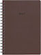 Next Daily Agenda Classic 2027 Brown Spiral 17x...