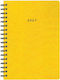 Next Daily Agenda Prespan 2027 Yellow Spiral 17...