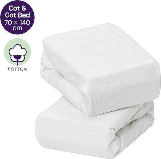 Set cu Cauciuc Alb 140x70 cm
