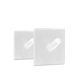 Alista Home GLB_57346TR Plastic Transparent Hanger with Sticker