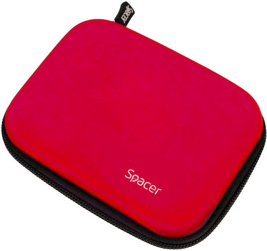 Spacer Sphd-001-rd Husă 2.5″ Hdd Ssd Internă Cu Buzunar Din Plasă Roșie
