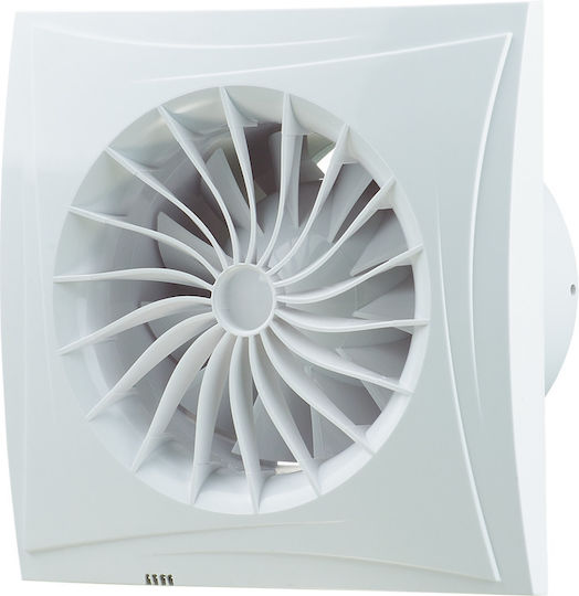 Blauberg Extractor Fan Sileo 100h Dn100 Humidity Sensor Timer Wall Bathroom Ventilator 100mm