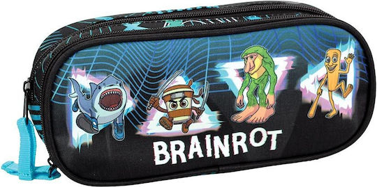 Gim Tokido Brainrot Pencil Case Black