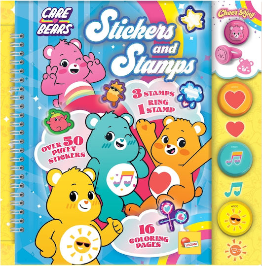 Creative Kit Lisciani Care Bears Sticker Stamp Book
