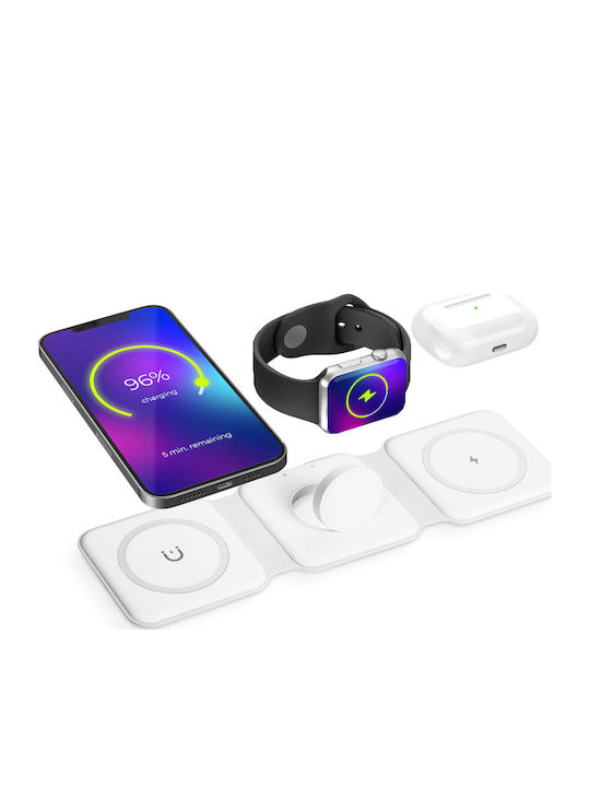 Charger for iPhone and Apple Watch White