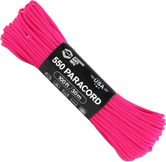 Atwood Rope Mfg Arta 550 Paracord 100 Ft Hot Pink