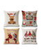 Set 4 Bucăți Față De Pernă Decorativă De Crăciun 50x50 Cm