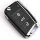 Калъф За Сгъваем Ключ Vw Seat Skoda Hu66 Hu162 3 Бутона 5g6959753ag