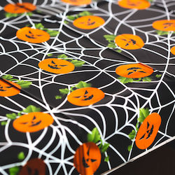 Halloween Party-Tischdecke Aluminium 137x183 Cm Kürbis Spinnennetz Halloween Party-Tischdecke Aluminium 137x183 Cm Kürbis Spinnennetz